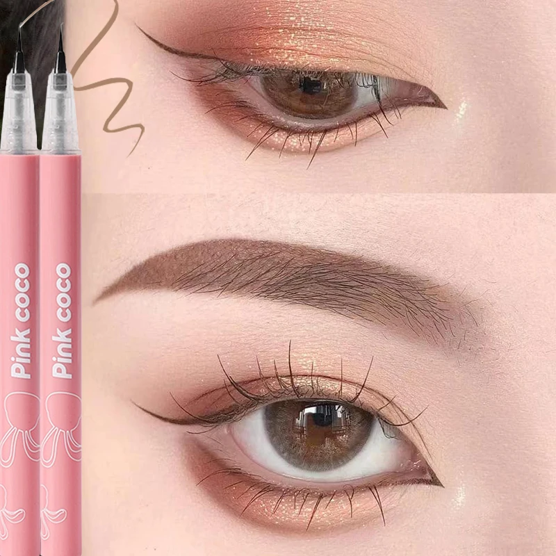 

Slender Silky Liquid Eyeliner Quick Drying Eyeliner Pencil Waterproof Long Lasting Liquid Eye Liner Pigment Pen Eyes Cosmetic