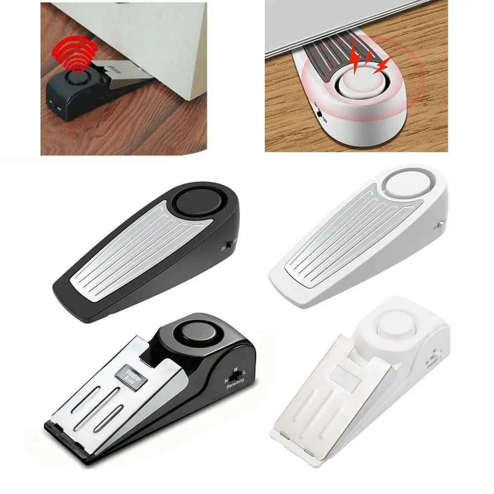 

Security Supplies Door Stopper Alarm New Portable Anti-theft Door Plug Adjustable 120 dB Door Stop Traveling