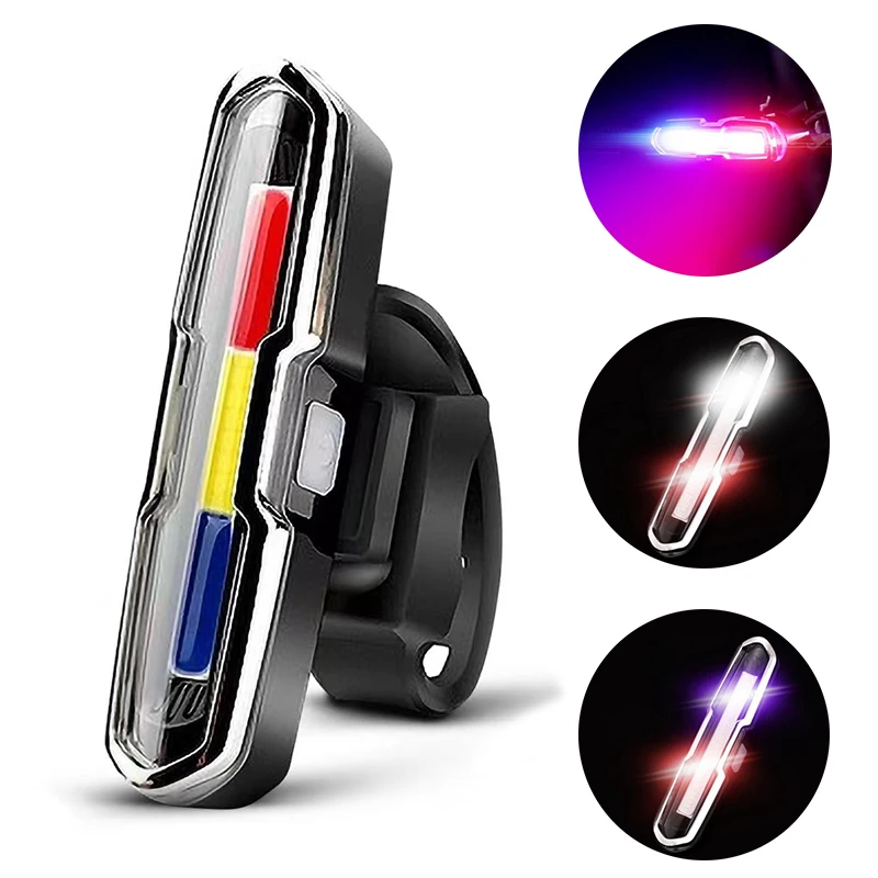 Feu Arrière De Vélo LED Rechargeable Solaire – Sécurité Route Et Montagne