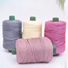 1pc Solid Color Smooth Ice Silk Thread Blend Thread Summer Sun Hat Cushion Doll Handbag Crochet Hollow Thread Wear-Resistant 1