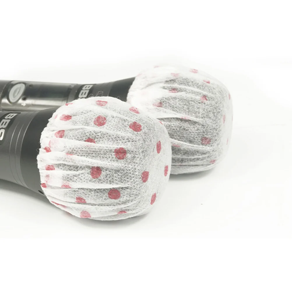 

66pcs Microphone Cover Non- Woven Microphone Windscreen Cover Karaoke Mic Hygiene Cover