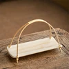 Compact Holder with Handle Small Tray Portable Tray Convenient Serving Basket Suitable for Tea Lovers 2