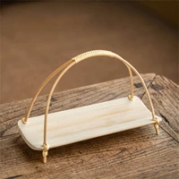 Compact Holder with Handle Small Tray Portable Tray Convenient Serving Basket Suitable for Tea Lovers 2