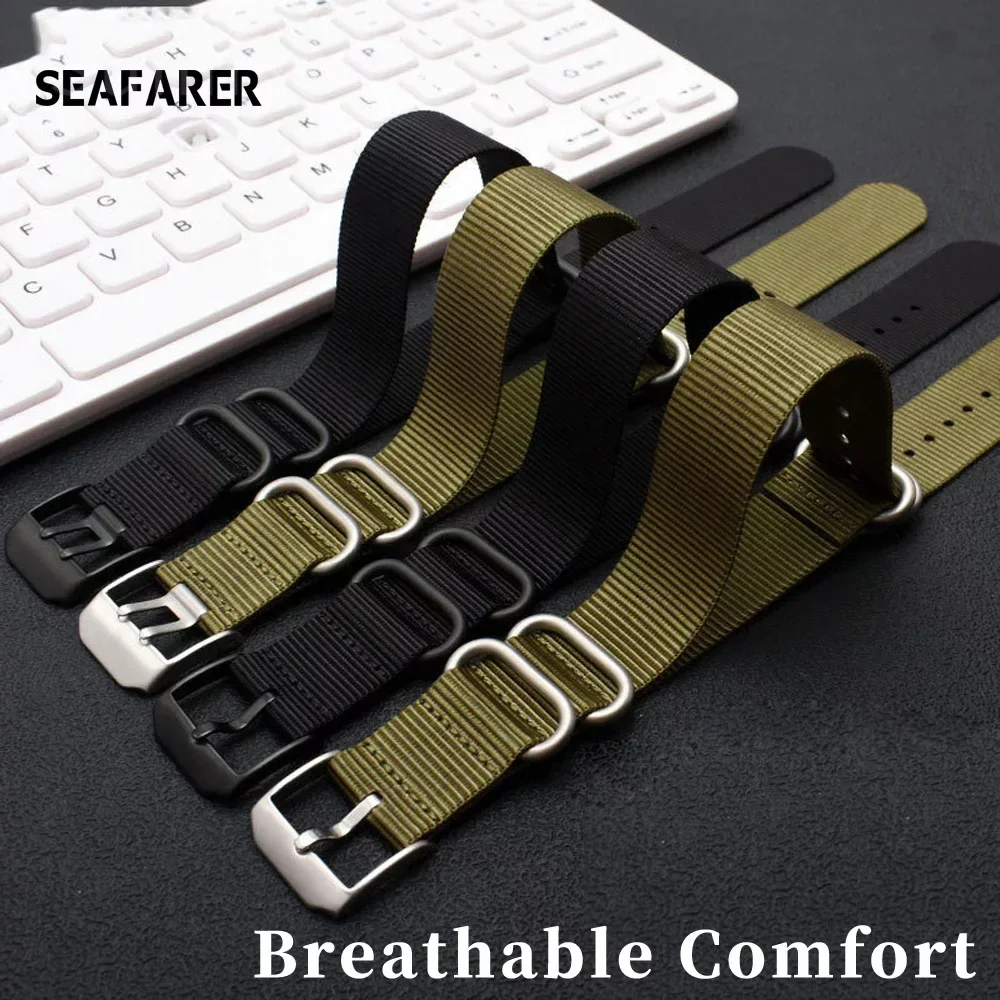 Cinturino Per Orologio In Nylon Cinturini Perlon 22Mm 23Mm Per Luminox 3051 3150 Cinturino Per Orologio Impermeabile Sport Cinturino Per Orologi Da Po