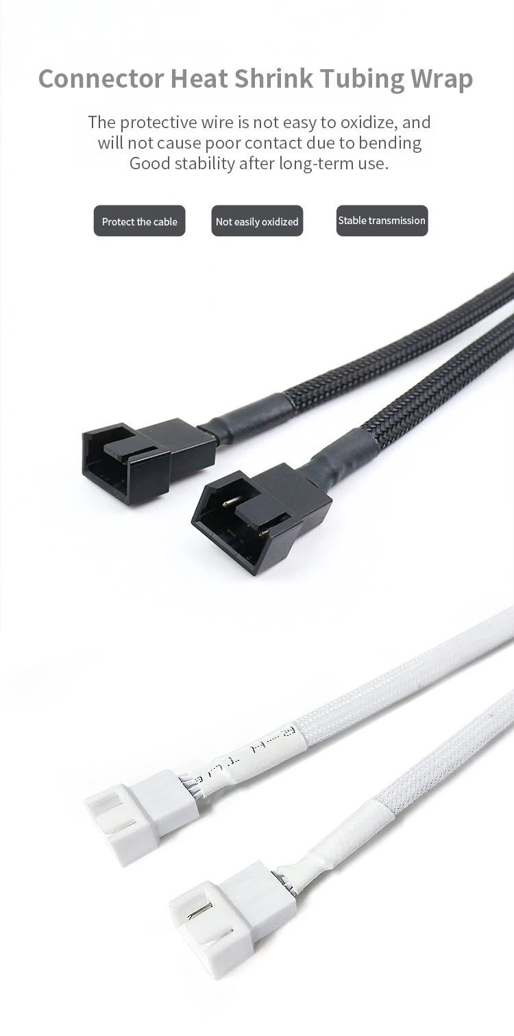 Pwm Fan Expansion Cable TEUCER PWM Fan Expansion Cable Computer Motherboard Interface Distributor 1To 1/2/3/4 Splitter Is Suitable For 3Pin And 4Pin