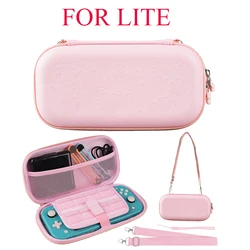 Sakura Pink Waterproof PU Pouch and Storage Case - Portable Traveling Bag (For switch lite)