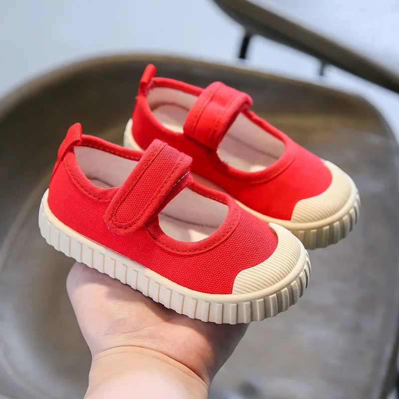 Kids Shoes Girls Shoes Children Sneakers Cute Sweet Canvas Casual Sneakers Fashion Soft Flats Girls Toddler Girls Shoes 21-32