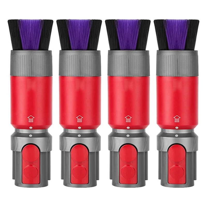 

4X For Dyson V7 V8 V10 V11 V12 V15 Vacuum Cleaner Traceless Dust Removal Soft Brush Universal Suction Head Accessories
