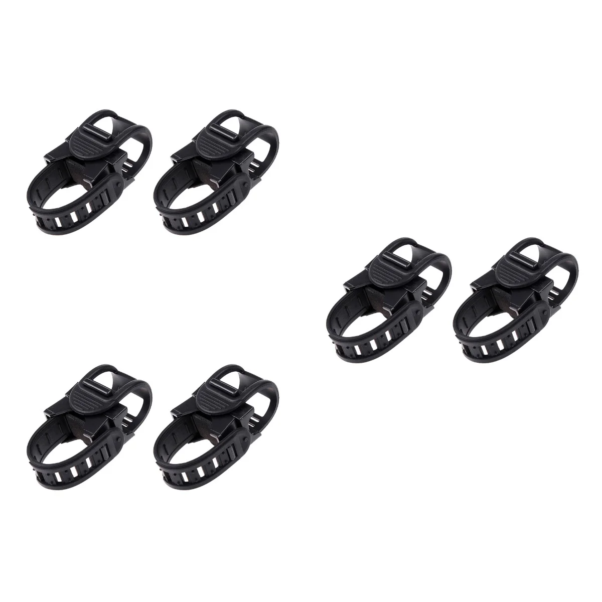 

6 Bike Flashlight Mount Bike Flashlight Mount Holder Extender Bike Bracket Clip Clamp ( Black )