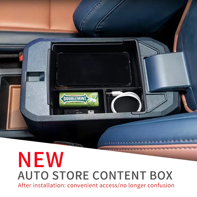 Smabee für Ford Maverick 2022+ Auto-Armlehnen-Aufbewahrungsbox Mittelkonsolen-Organizer Ablagefach Zentrale Ordnungssysteme Innenraum-Zubehör – Detail 3