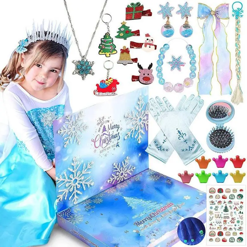 Christmas Advent Calendar Fantasy Gift For Girls Kids Children Navidad 24 Days Countdown Gift Noel Decoration christmas countdown calendar christmas advent calendar