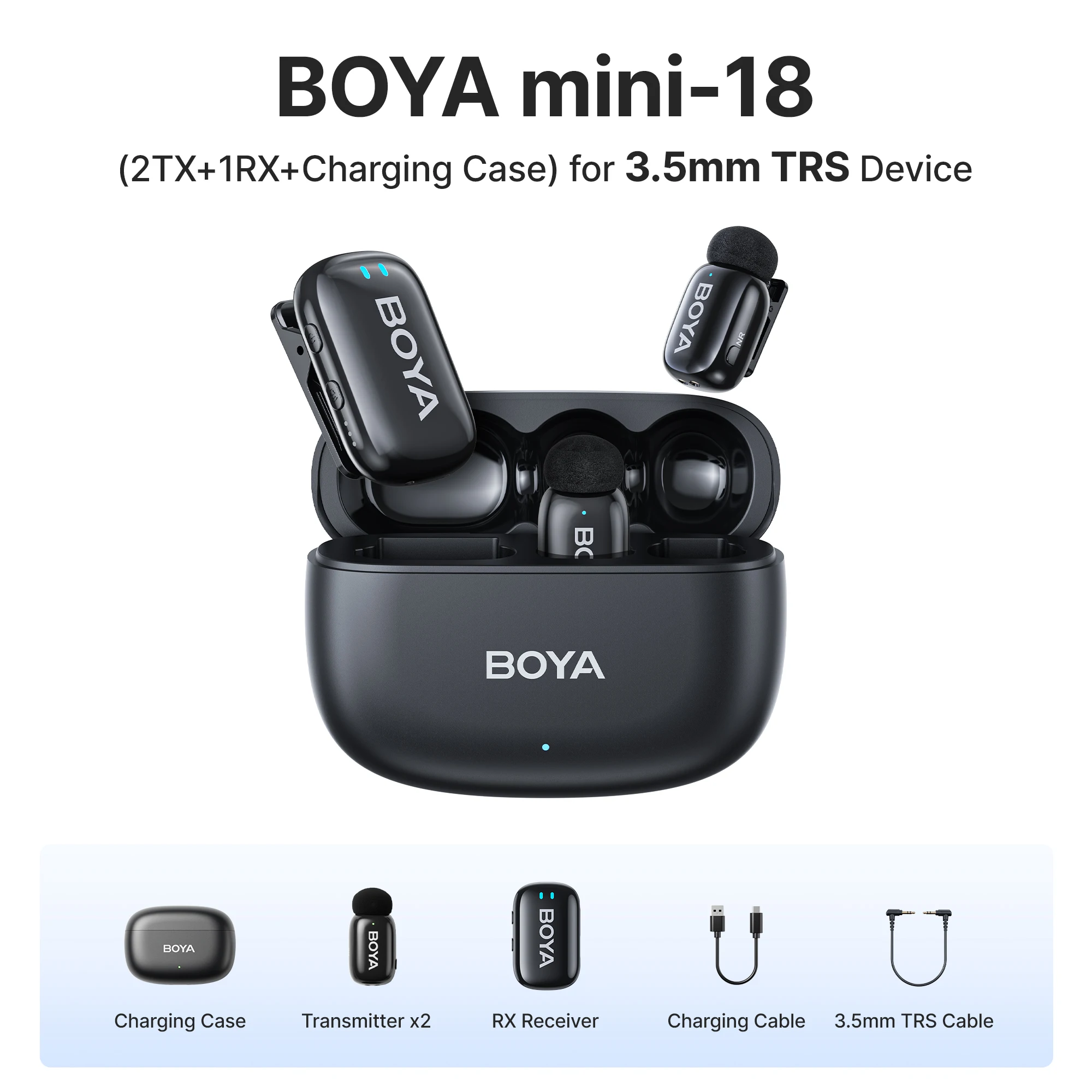 【新品】 BOYA miniワイヤレスマイク Type C 2TX+1RX 黒 51jy76TFHwL._UF350,350_QL50_.jpg