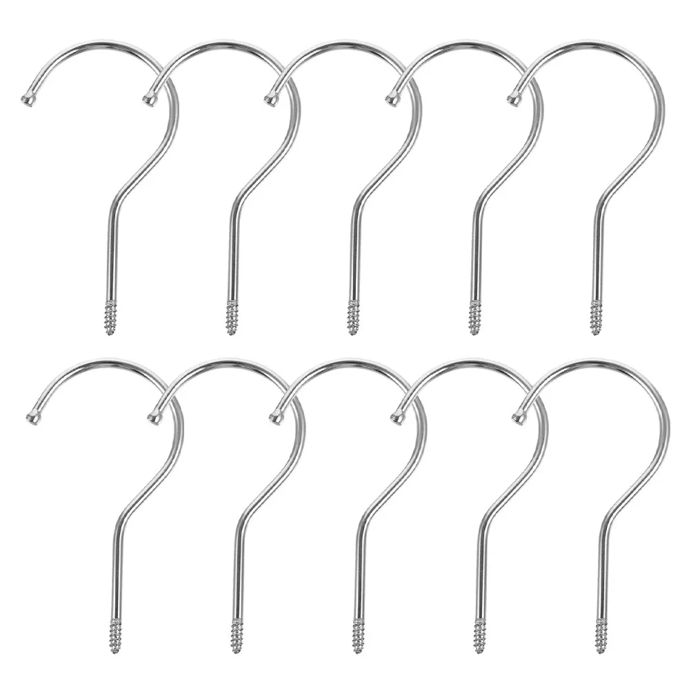 20Pcs 튼튼한 플라스틱 옷 걸이 후크 바지 스커트 스카프를위한 다용도 옷장 정리함 공간 절약 걸이 후크