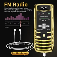 SERVO V5 PRO Exquisite Luxury Mobile Phone 2 SIM Speed Dial Blacklist Call Recording 2G Magic Voice Flashlight MP3/MP4 Cellphone 2