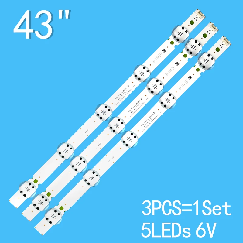 

LED Backlight strip 5 Lamp For LIG 43" TV 43LK6100 43LK61 SSC_43LK61_5LED_SVL430A60 TRIDENT EAY63992401 HC430DUN-SLUR2