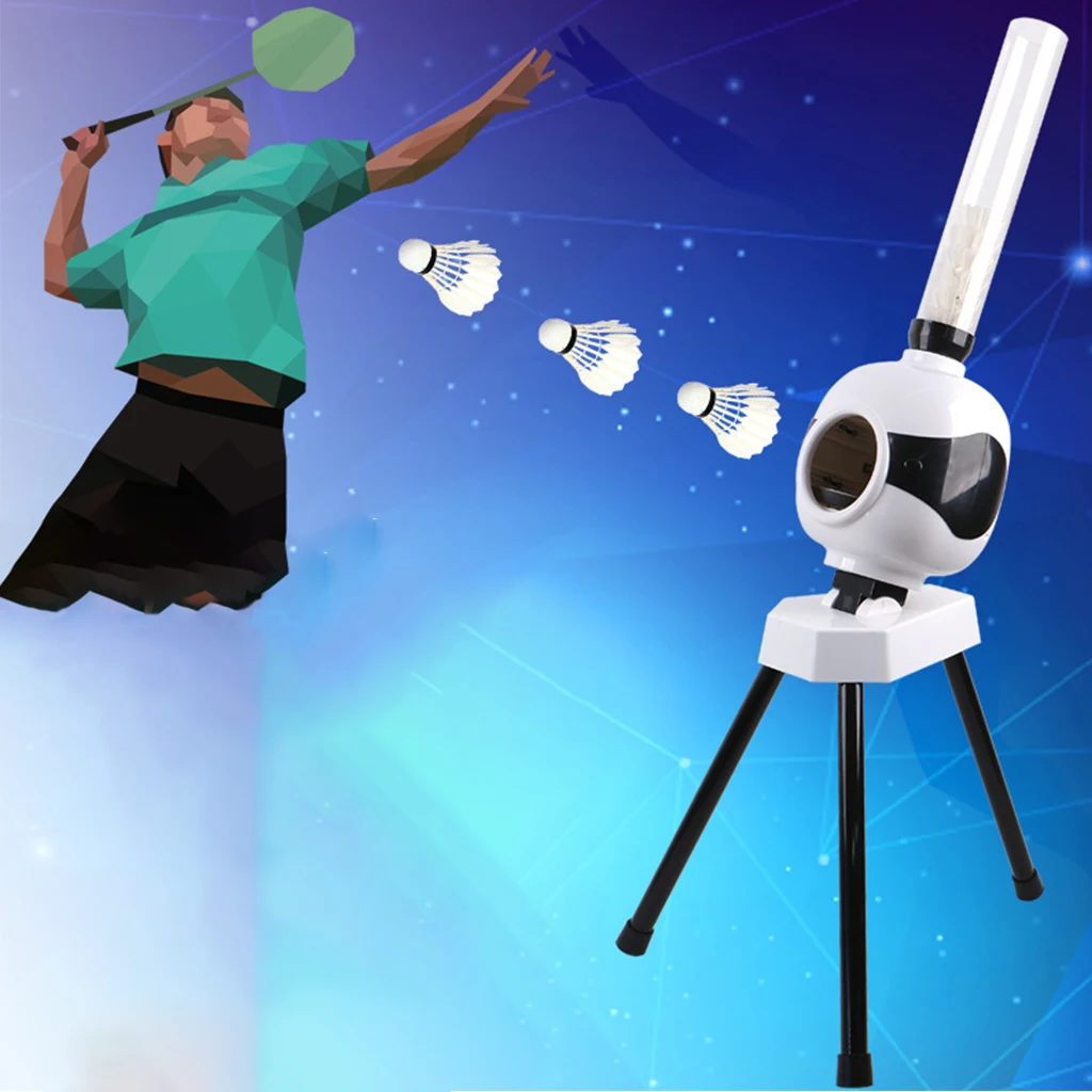 

Adult Kid Automatic Badminton Service Machine Robot Gift Portable Outdoor Indoor Self-study Shuttlecock Rebound Trainer Device