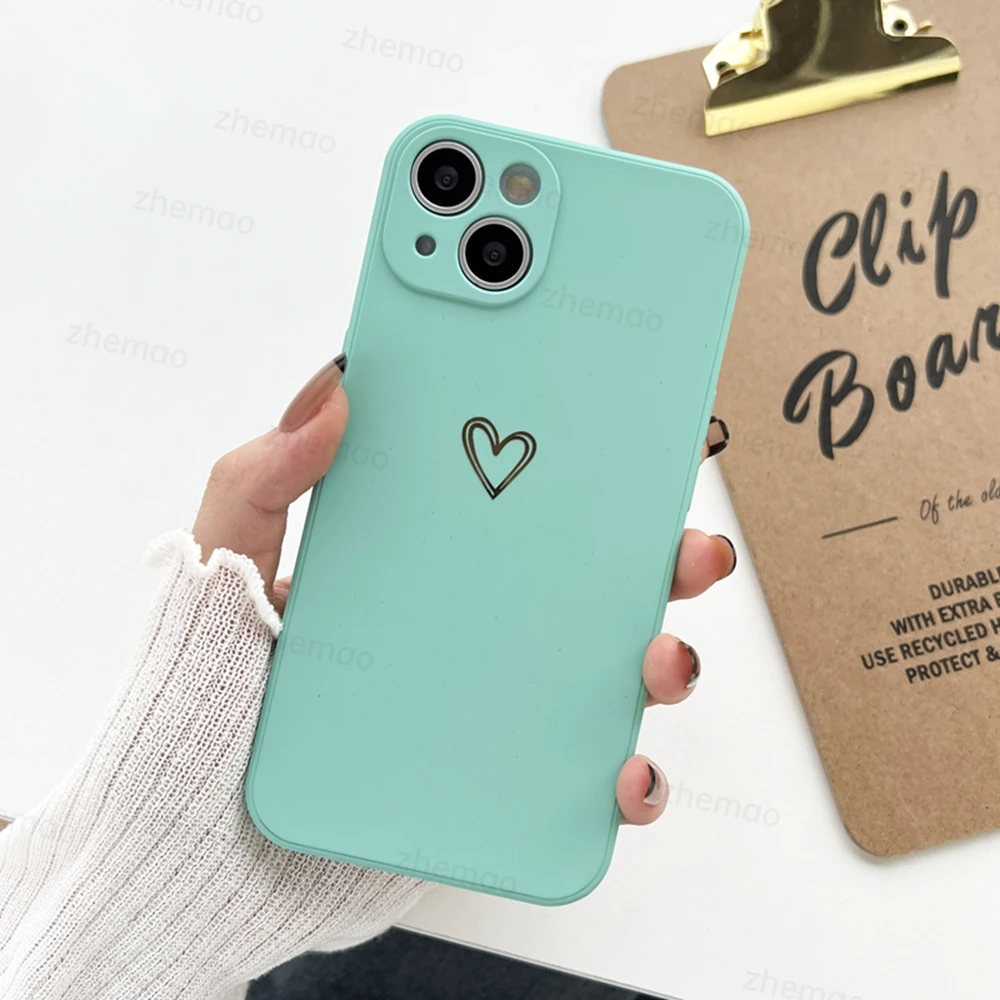 thumbnail image 1 of Funda de teléfono de silicona líquida cuadrada de lujo para iPhone 14, 11, 12, 13, Mini Pro Max, X, XS Max, XR, 6, 6s, 7, 8 Plus, SE, 1 of 5