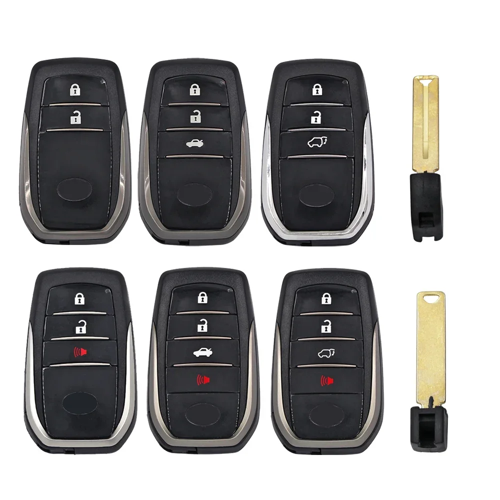 Ecusells Univesal Smart Key Shell for Toyota Camry RAV4 for Lexus Fit VVDI XM38 Key XSTO00EN XSTO01EN Lonsdor LT20 FT01 TB01 key case,car key shell,key shell