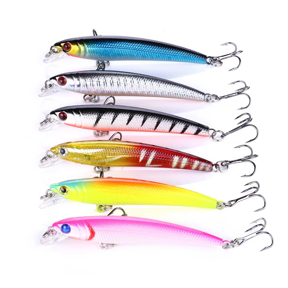 1pcs 75mm 5.6g Minnow Fishing Lure Isca Artificial Hard Bait