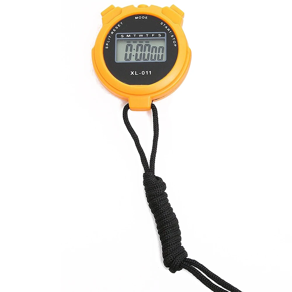 デジタルLCDディスプレイ付きストップウォッチ,目覚まし時計,コード