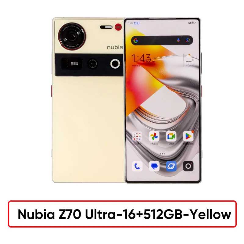 Nubia Z70 Ultra 5g Smartphone Snapdragon 8 Elite 6.85'' 144Hz Oled