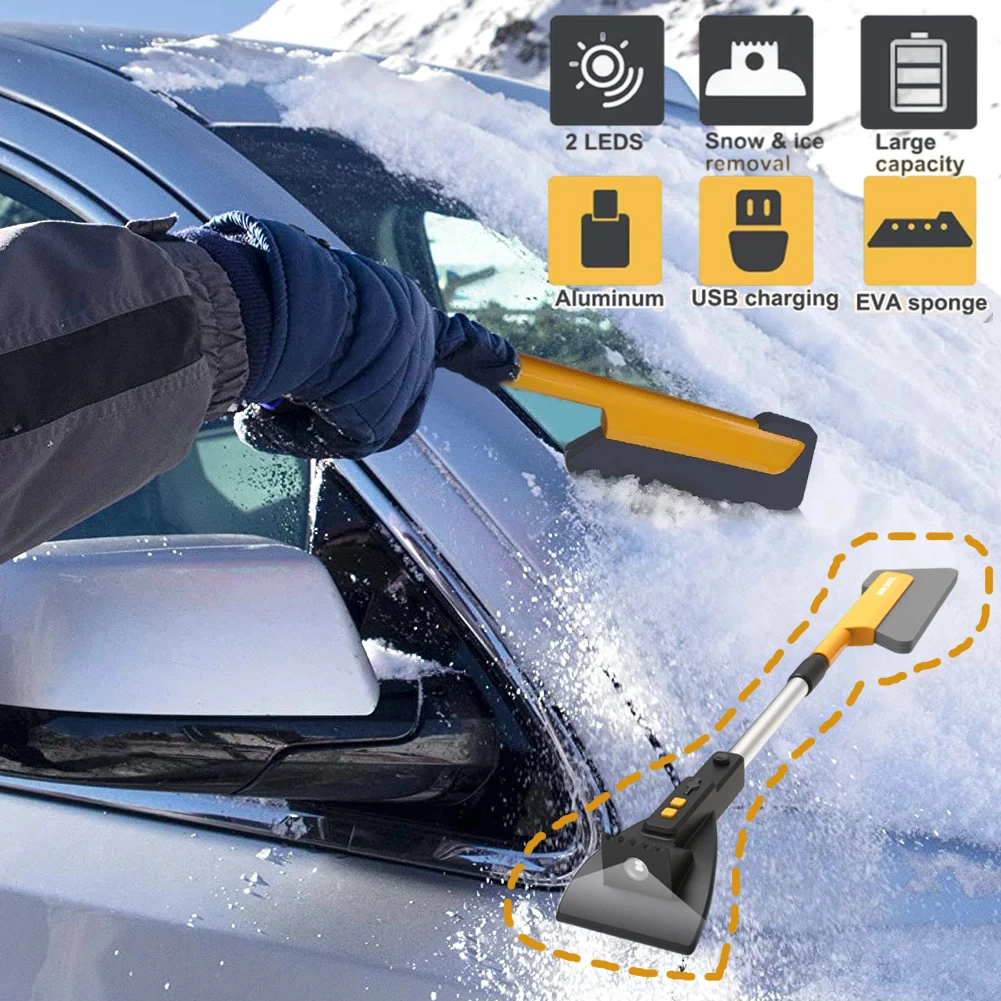 Ice Car Scraper Snow Remove Brush Shovel Cleaning Ice Scrapers Extendable Car  Scraper Car Snow Brush And Ice Scraper For Cars - AliExpress