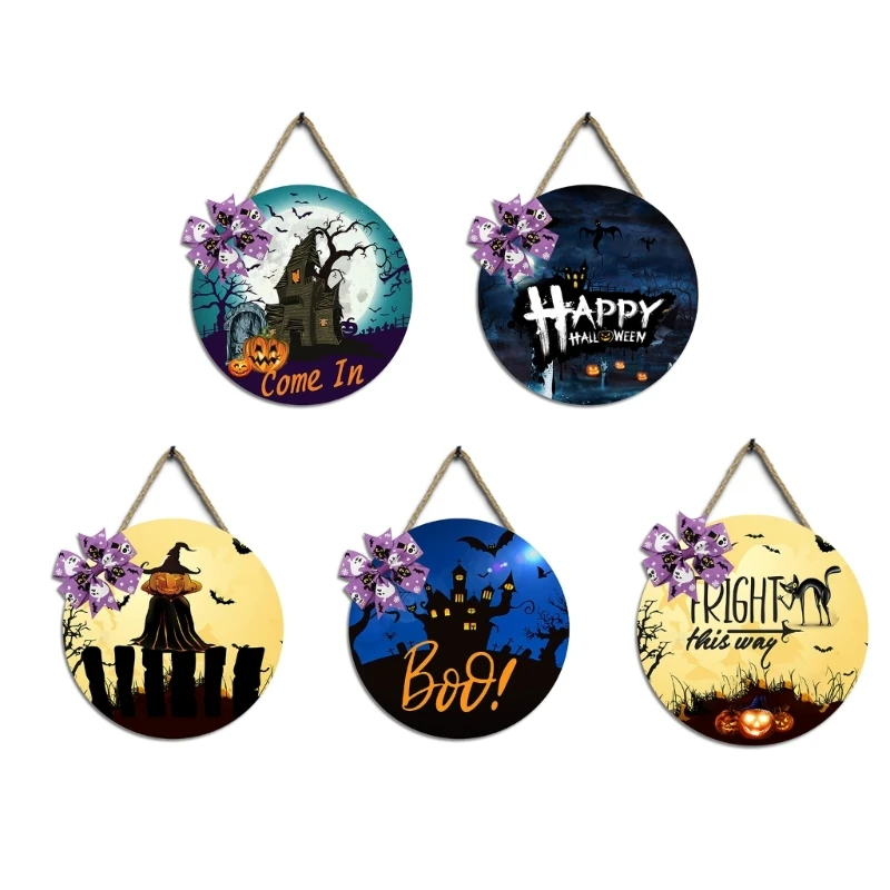 

Halloween Wooden Sign Halloween Door Sign Halloween Hanging Sign for Home Outdoor Halloween Decorations Halloween Sign Dropship