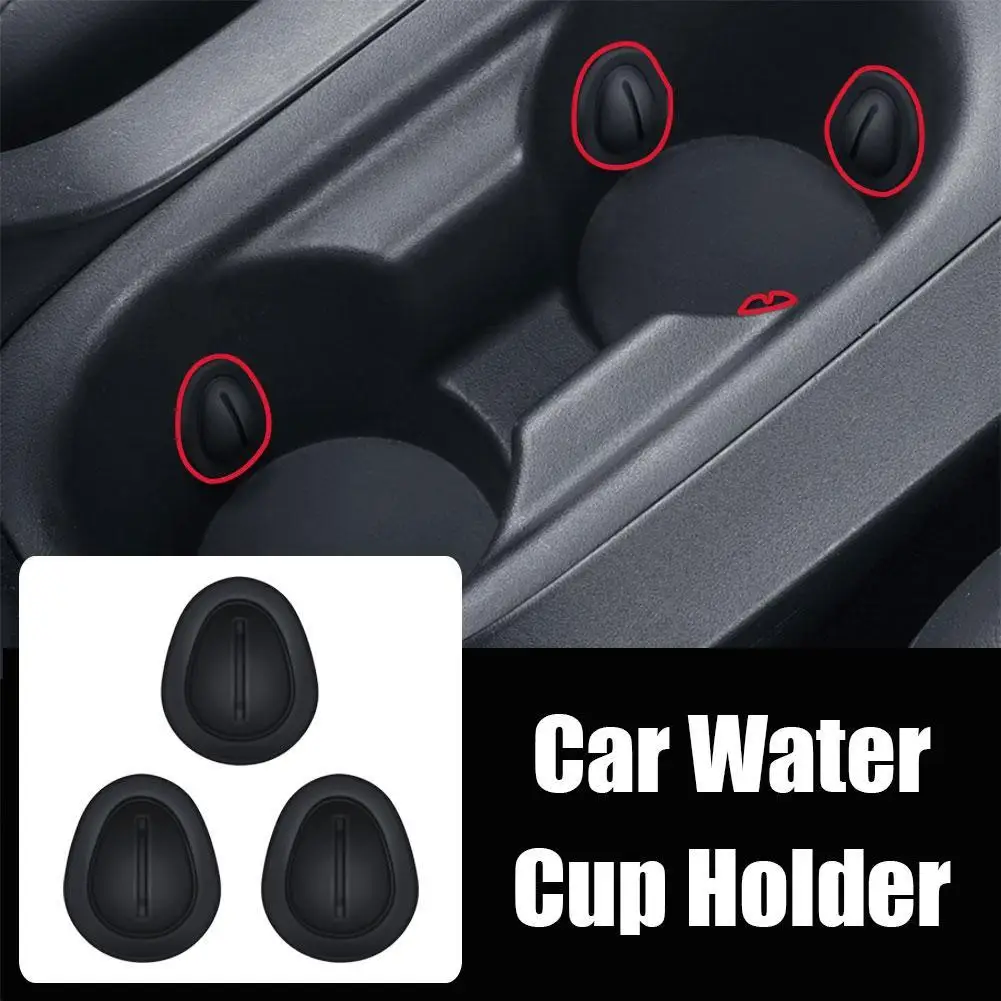 

6Pcs Universal Car Water Cup Holder Insert Silicone Stabilizer Auto Shock Absorption Stopper For Bottle Glass Accessories