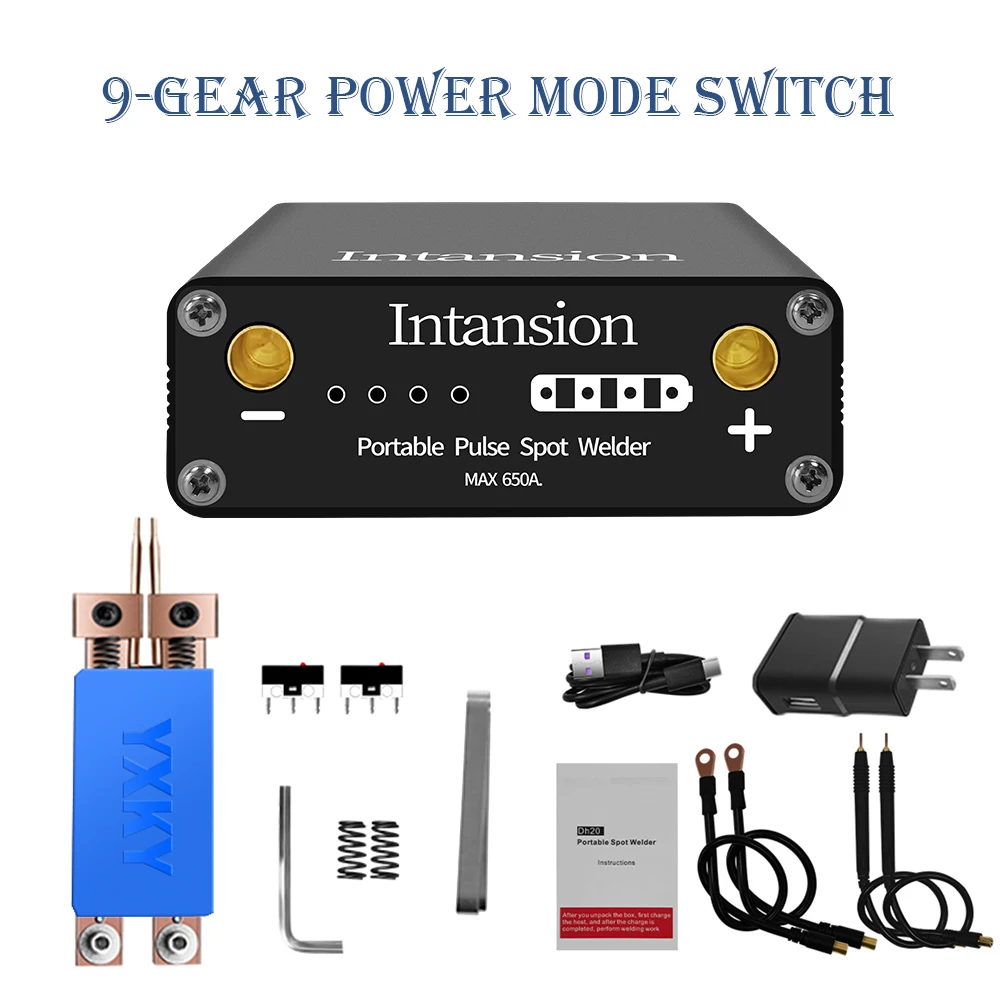 

DH20 Pro 9 Gears DIY Mini Spot Welding Machine Adjustable With Quick Release Pen Nickel Plate 18650 Battery Welder Spot Welder