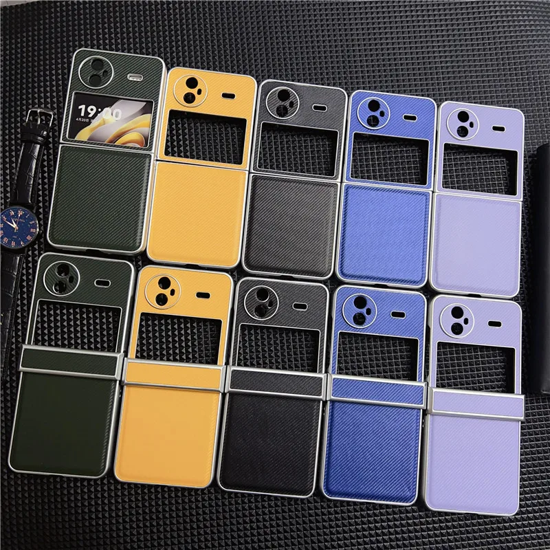 Per Vivo X Flip Case Custodia In Pelle Moda In Fibra Di Carbonio Per Vivo X Flip Fiber Custodia Protettiva Ultra Sottile Per Custodia Flip Vivo X