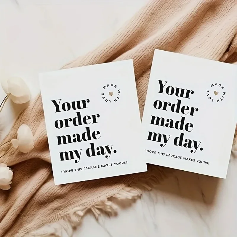 Thank You Cards Supplies for Thanking CustomersExpressing Appreciation and Support for CustomersUsed in Packaging Supplies