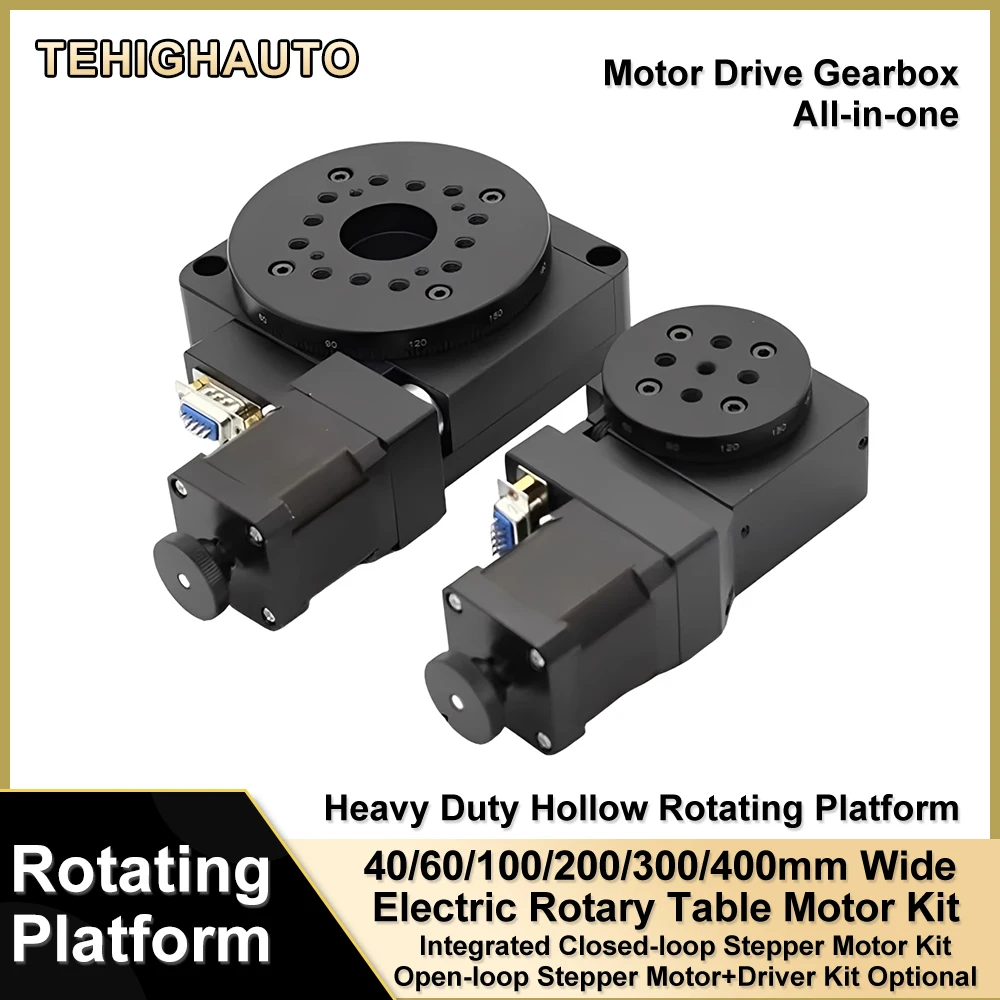 Motorized Rotation Platform 360 Degree High Precision Motorized Rotation Stage 40/60/100/200/300 ...