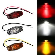 

1pc 12V LED 2.5" Clearance Lamp Side Marker Turn Light For Trucks Trailer Caravan Mini-Sealed LED Surface Waterproof Durable