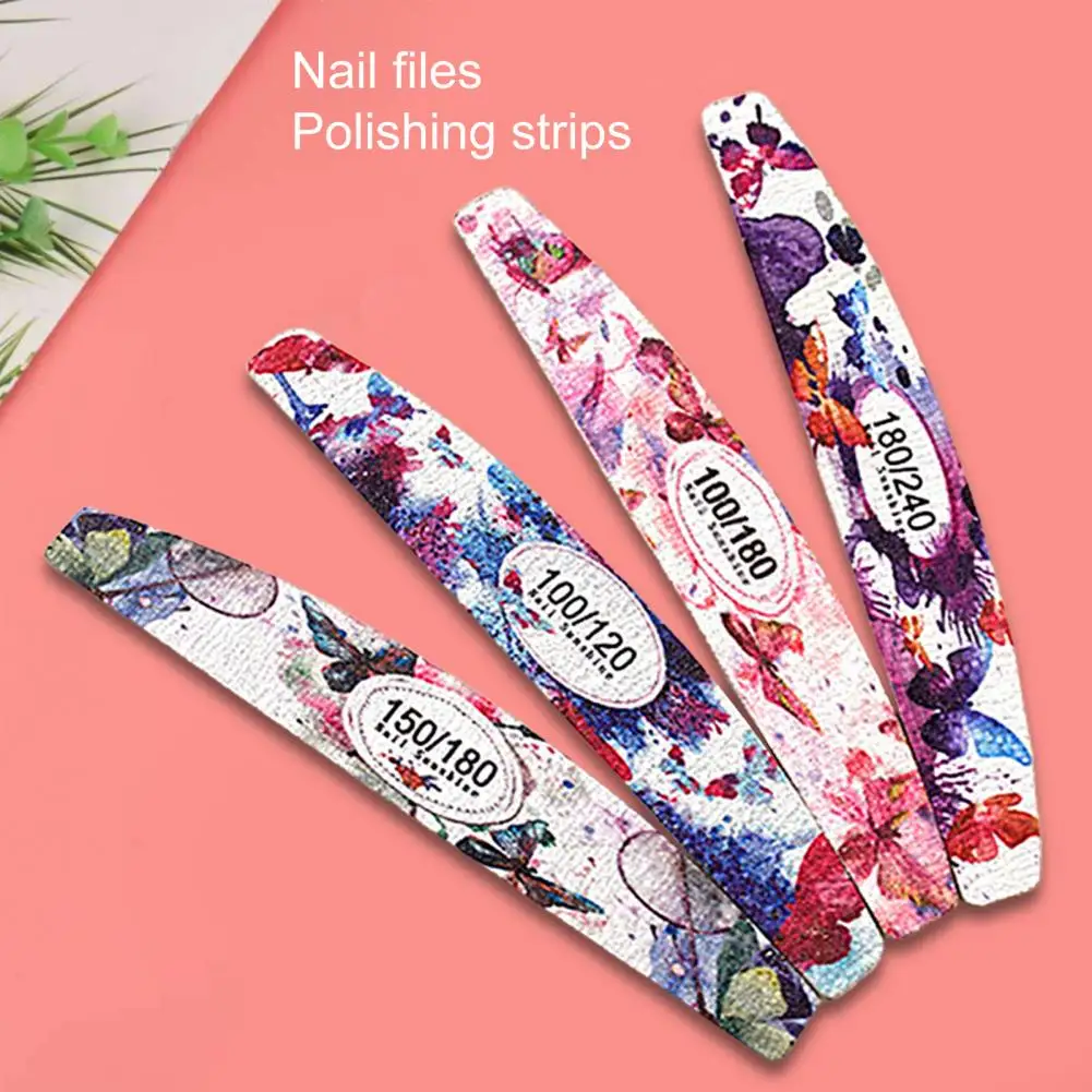 

Nail Buffers Non-slip Nails Grinding Equipment Manicure Files Half-moon Shape Professional Wood Chip Nail Files for Nail