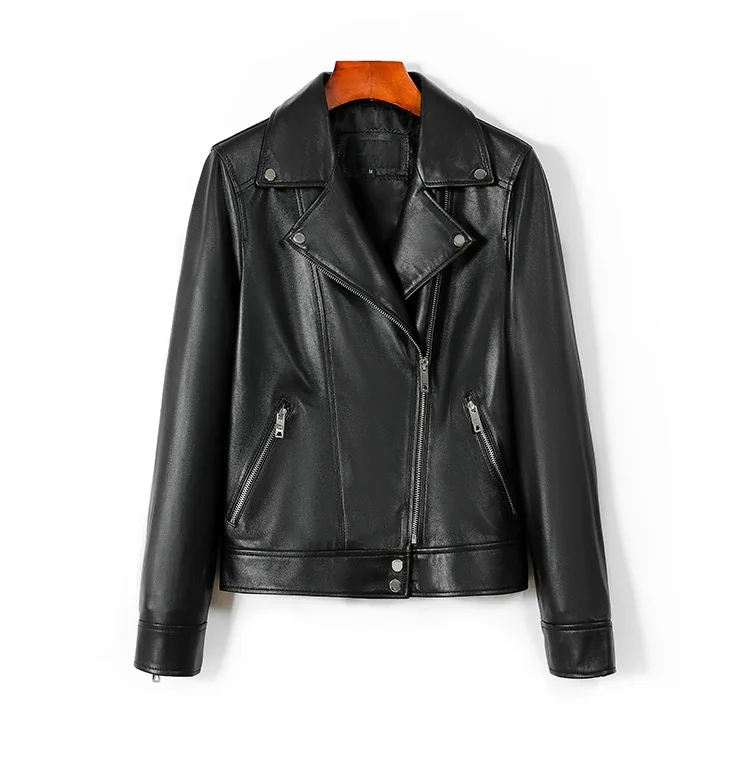 

Free shipping,Cheap.Brand New quality Women Real leather jacket.Street soft sheepskin clothes,Fashion slim fit coat