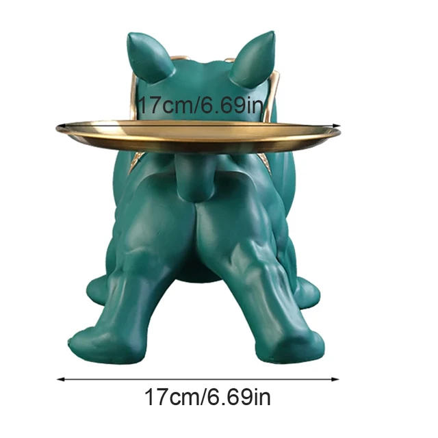 Bulldog Resin Storage Statue 6