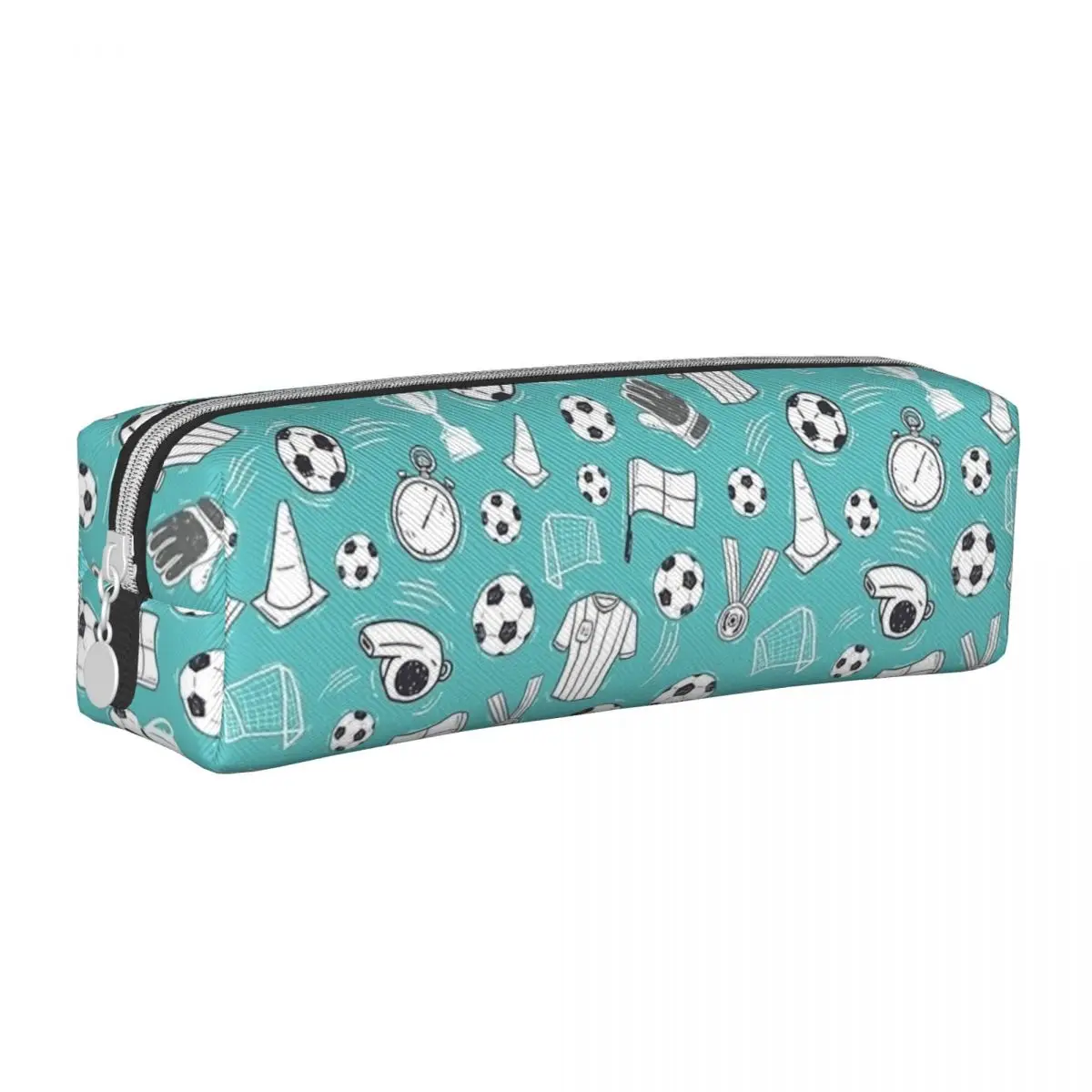 

Пеналы с рисунком футбольного футбола, спортивные Пеналы, коробка для ручек для студентов, вместительная сумка, офисные косметические принадлежности