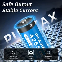 PUJIMAX Rechargeable Battery 1.5V AA 4255mWh Lithium-ion Battery Charger Clock Radio Video Game Mouse Remote Control Batteries 3