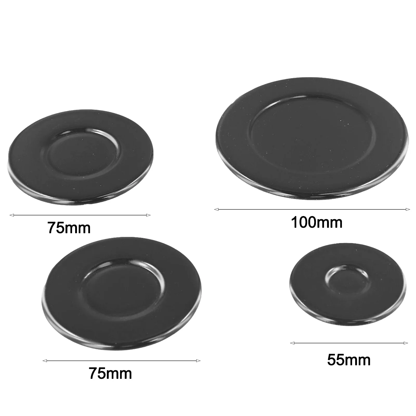 4Pc Cooker Hob Gas Burner Cap 55mm 75mm 100mm For SABAF Accessories Kitchen Cookware Tools Gas Stove Accessories 2
