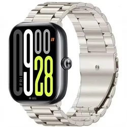 Elegant Metal Strap - Premium Stainless Steel Bracelet for Redmi Watch 5 - 4 (Starlight)