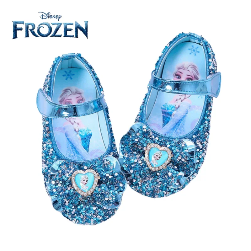 

Hasbro Frozen Joint Princess Elsa Girls Crystal Diamond Shoes 2023 New Cute Kawaii Dance Shoes Gifts for Girls Wholesale