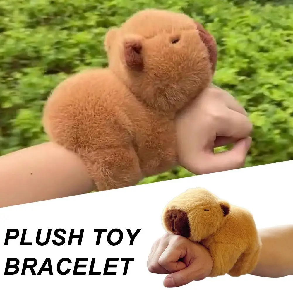 

Cute Clap Circle Toys Slap Snap Wrap Wristband Bracelet Plush Hand Fun Circles Kids Christmas Gift