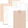 Silicone Practice Skin Permanent Makeup Training Latex Sheet Double Sided Print with Brows Design for Brows