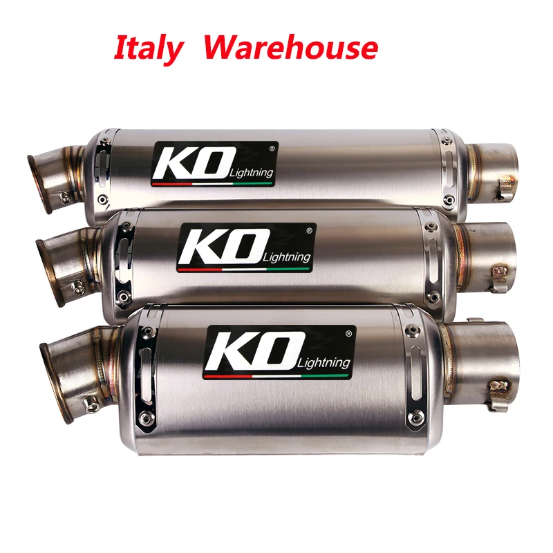 Silenziatore Di Scarico Moto Universale Da 51Mm Con Db Killer 310/370/440Mm Sistema Di Scarico In Acciaio Inossidabile Per Honda Yamaha Kawasaki