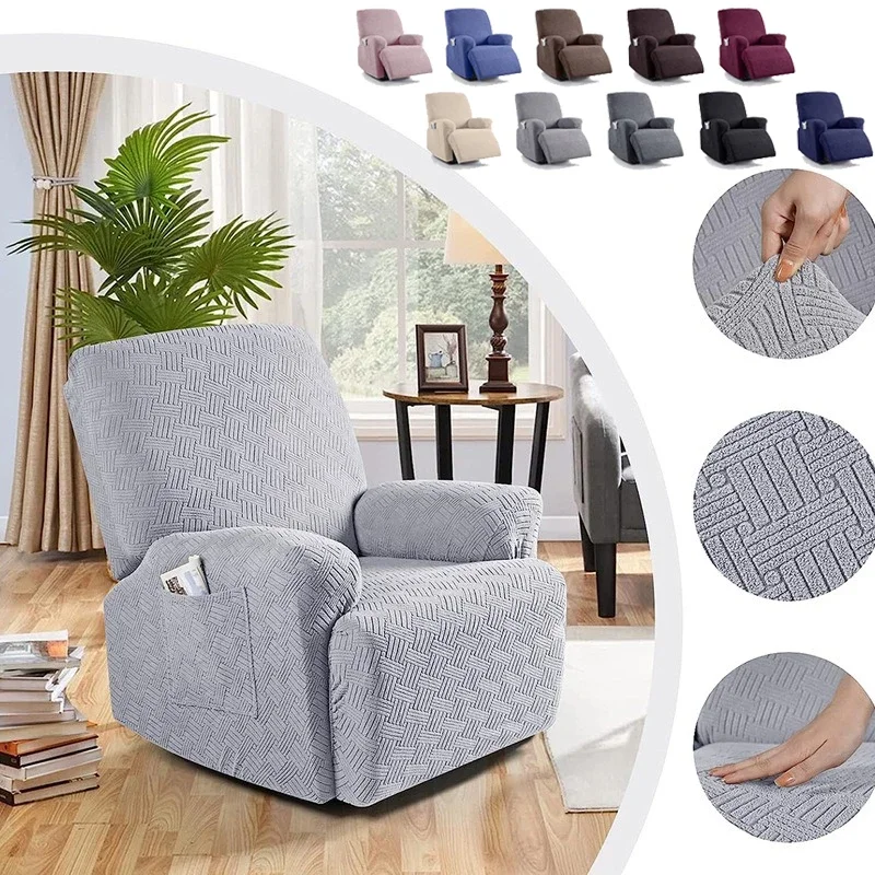 Jacquard Recliner Sofa Cover Elastic Reclining Stretch Armchair adjustable Most Cheap Sofa Covers Chair Cover For Living Room