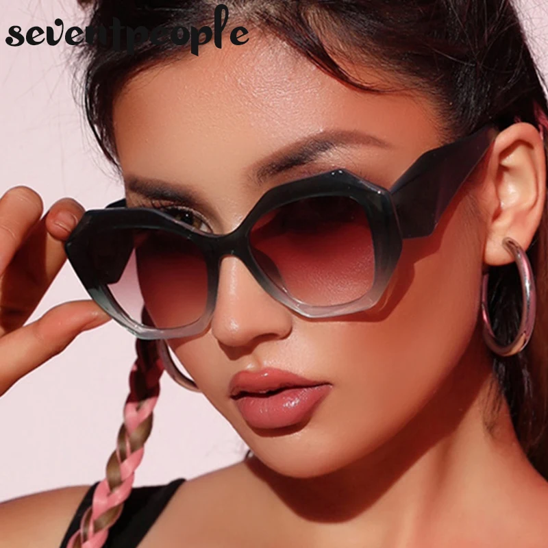 Fashion Irregular Sunglasses Women 2022 Luxury Brand Designer Trend