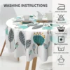 1pc Floral Round Tablecloth 152.4 Cm Farmhouse Rustic Tablecloth Spring Summer Tablecloth Boho Flowers Outdoor And Indoor Party 6