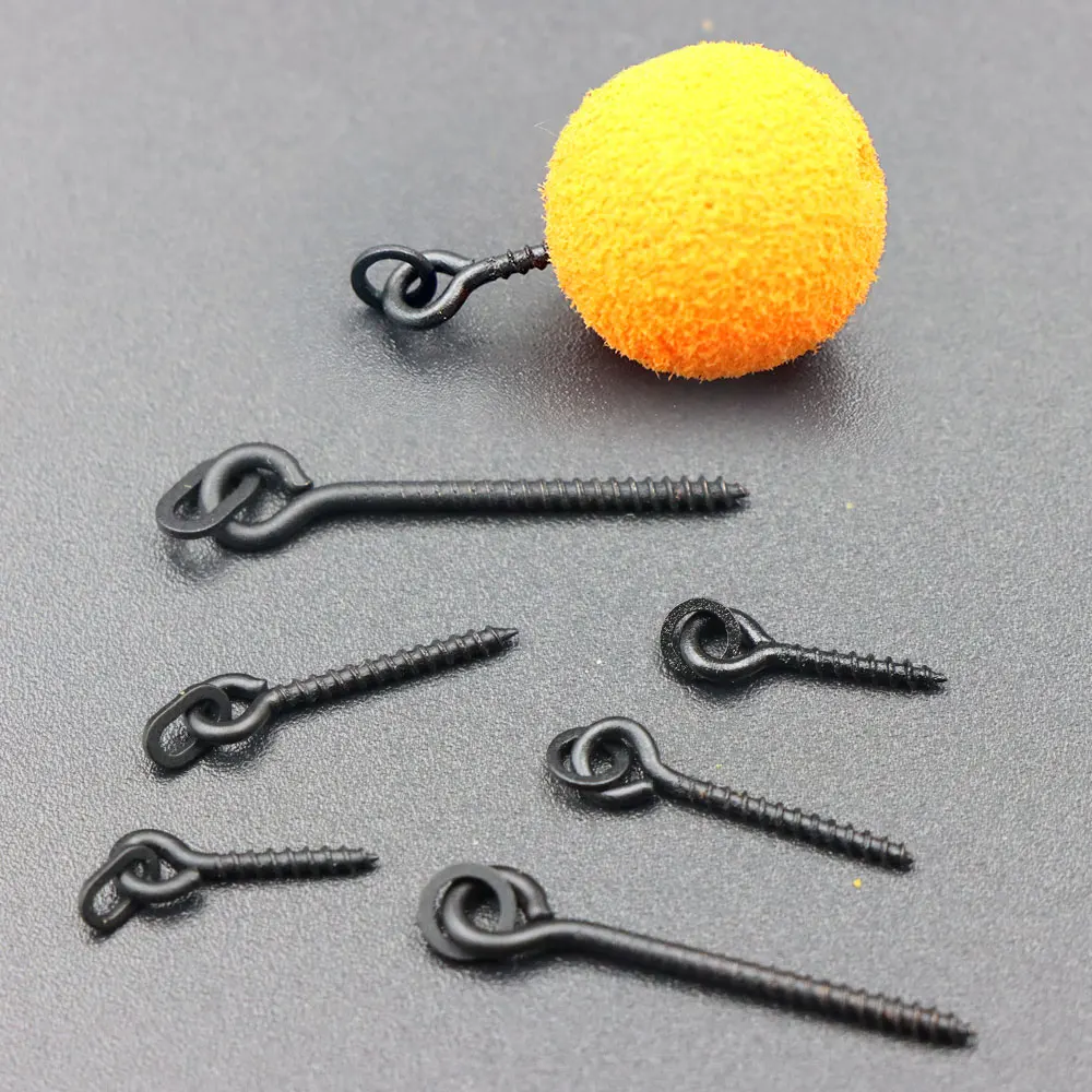 Vis à appâts pour pêche carpe - 20 pièces - Pour bouillettes pop-up et méthode feeder - Accessoires montages