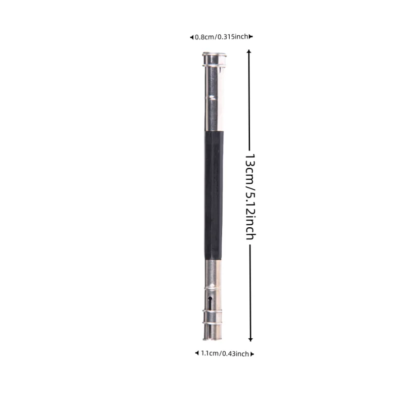 Double-ended pencil extender Pencil case Metal pencil extender pencil receiver Plain face pencil holder 3