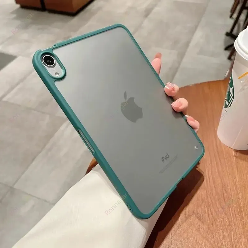 Matte Transparent Tablet Case for iPad Air and Pro Series